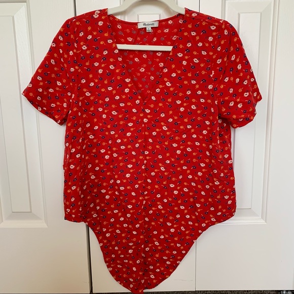 Madewell Novel Tie-Front Top in Prairie Posies - Picture 4 of 4